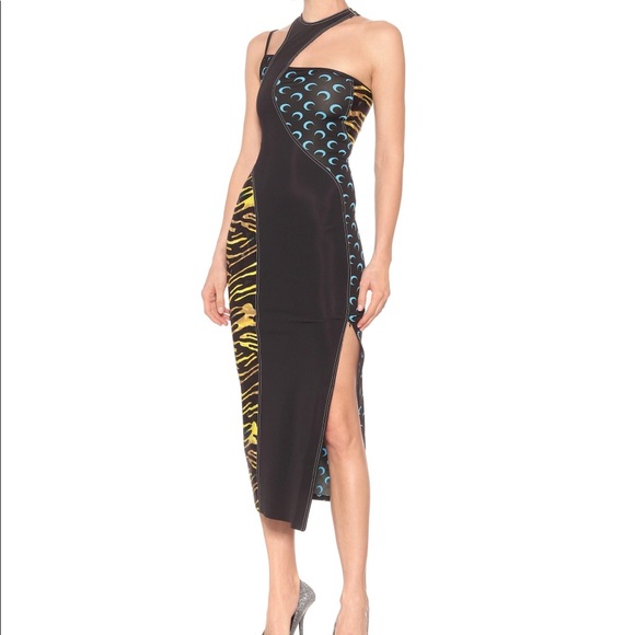 Marine Serre long fitted stretch jersey dress - SOLD OUT & LIMITED EDITION - Picture 1 of 10